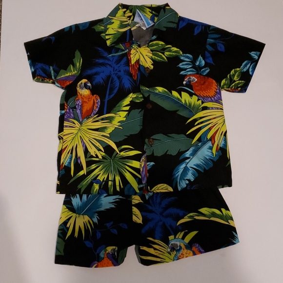 🦜KIDS HAWAIIAN SET 🦜 - Picture 1 of 7